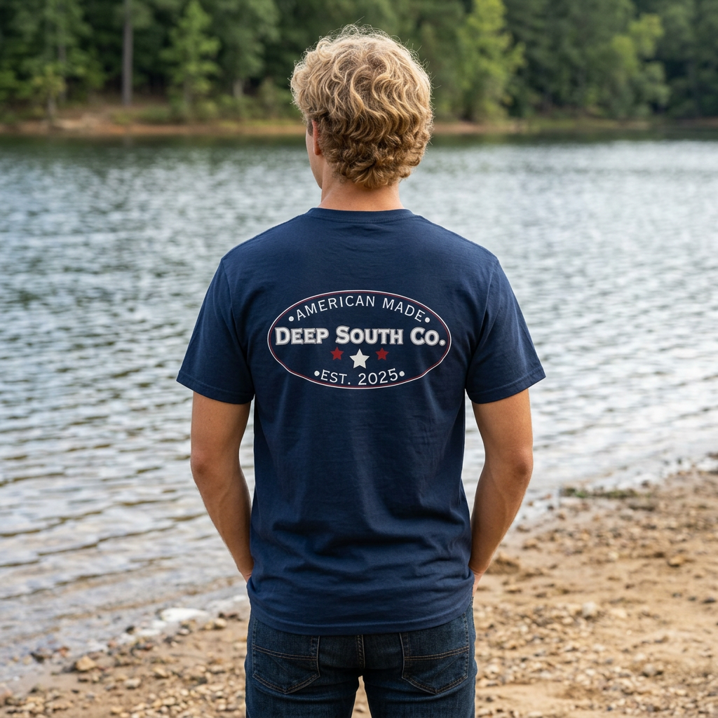 'American Made' Vintage Logo Tee