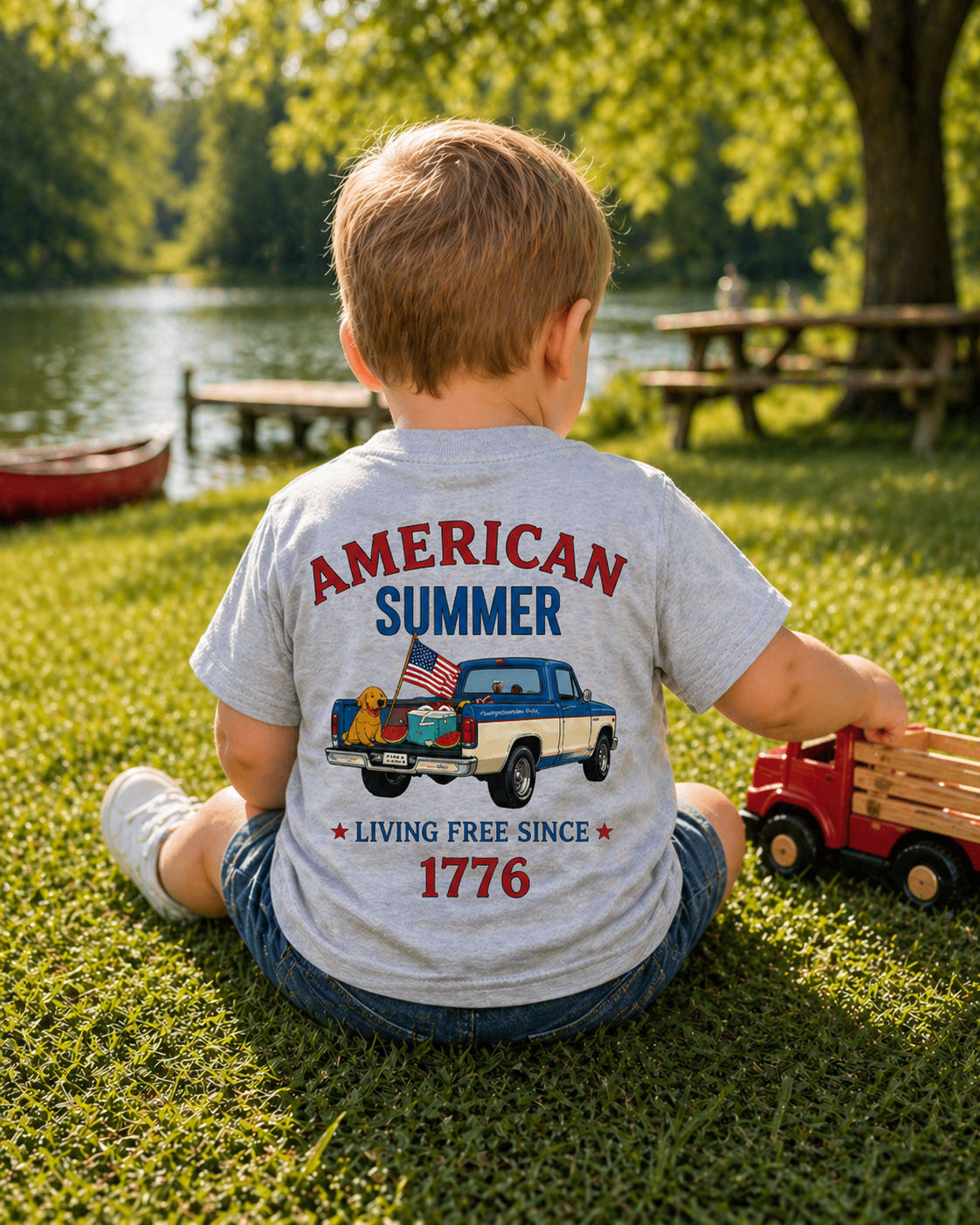 Toddler Tee — "American Summer"