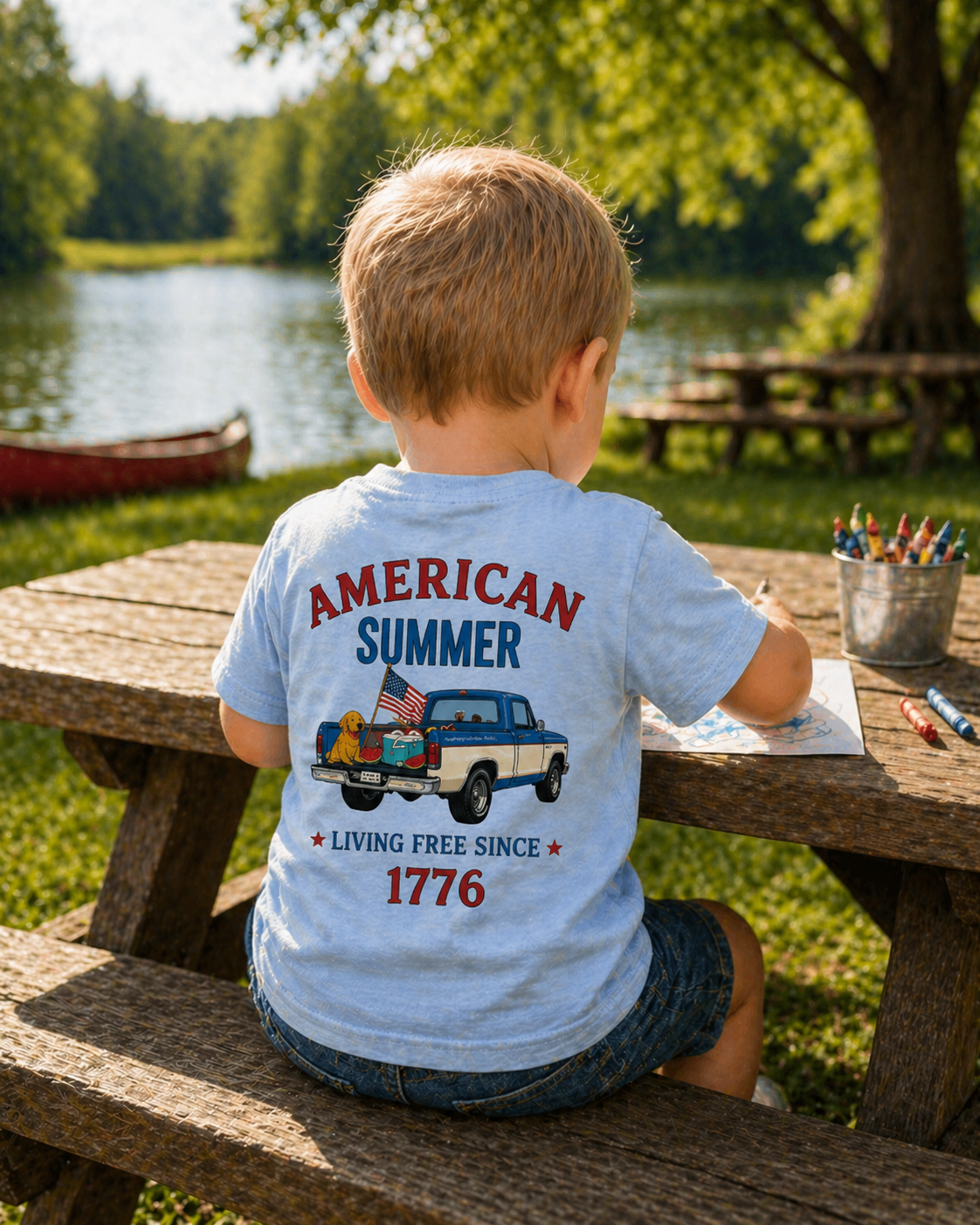 Toddler Tee — "American Summer"
