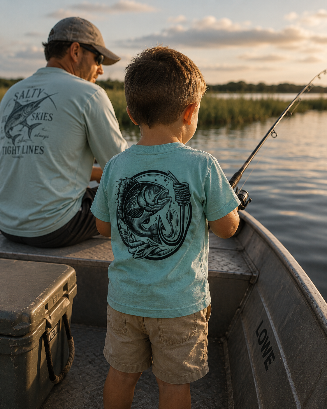 Toddler — Bass fishing