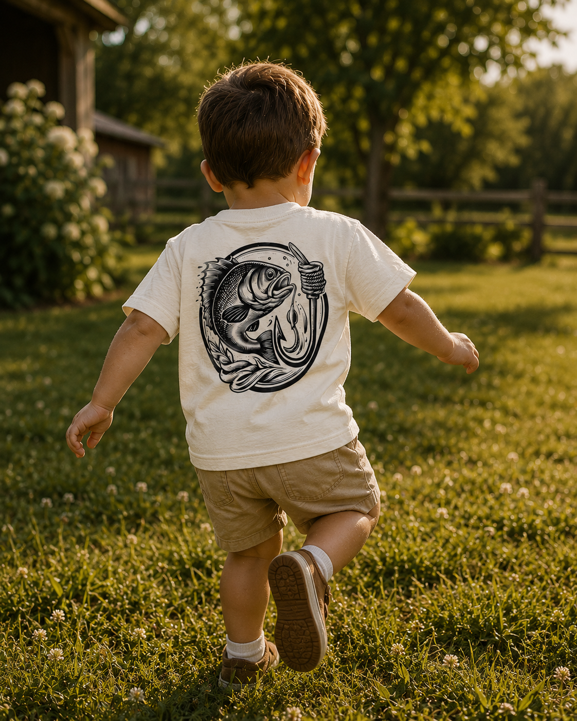 Toddler — Bass fishing