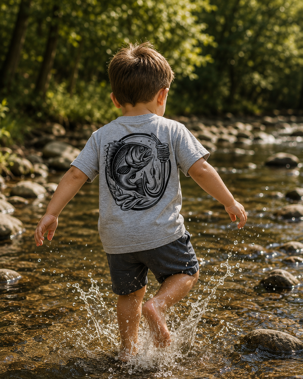 Toddler — Bass fishing