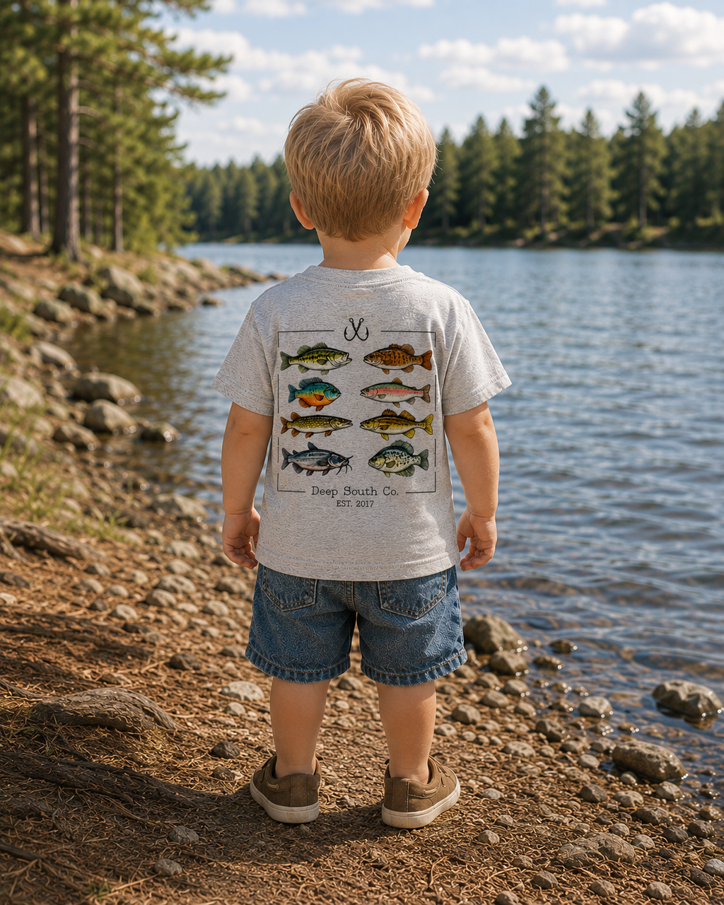 Toddler Tee — 'Dear Santa' Minimal Script Christmas Shirt